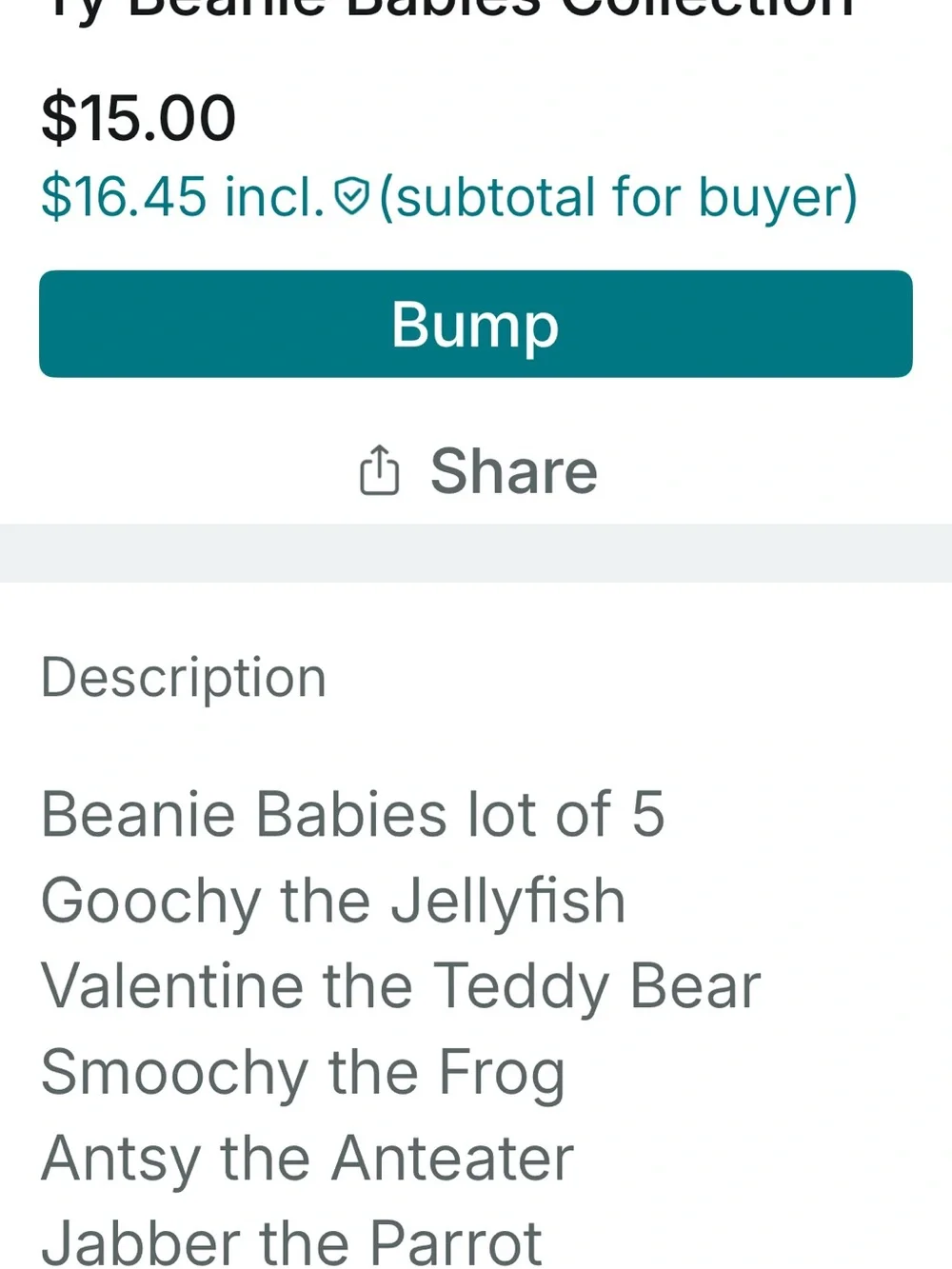 Ty Beanie Babies Collection